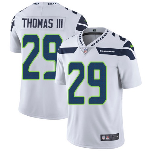 Nike Seahawks #29 Earl Thomas III White Men's Stitched NFL Vapor Untouchable Limited Jersey - Click Image to Close